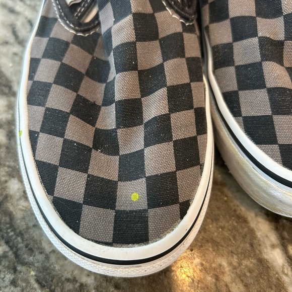 Vans Black and Brown Checkered Loafers, size 6, have wear but GUC - Picture 4 of 8